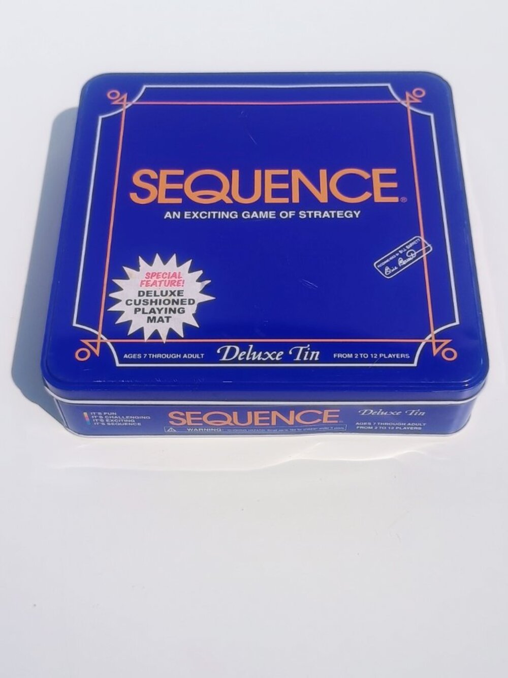 Vintage JAX Sequence Deluxe Tin Board Game Complete w/ Mat Cards Chips